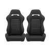 1 Pair Universal Racing Seats for Cars with Dual Lock Sliders