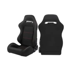 1 Pair Universal Racing Seats for Cars with Dual Lock Sliders