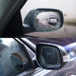 2 Pcs Car Rainproof Film for Rearview Mirror (2)