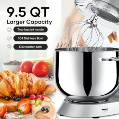 Tilt-Head Stand Mixer with 10 Speeds and Bowl (2)